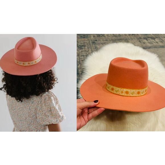 Gigi Pip Dakota Dae Triangle Crown Hat | Pink | XL 61 | NWT